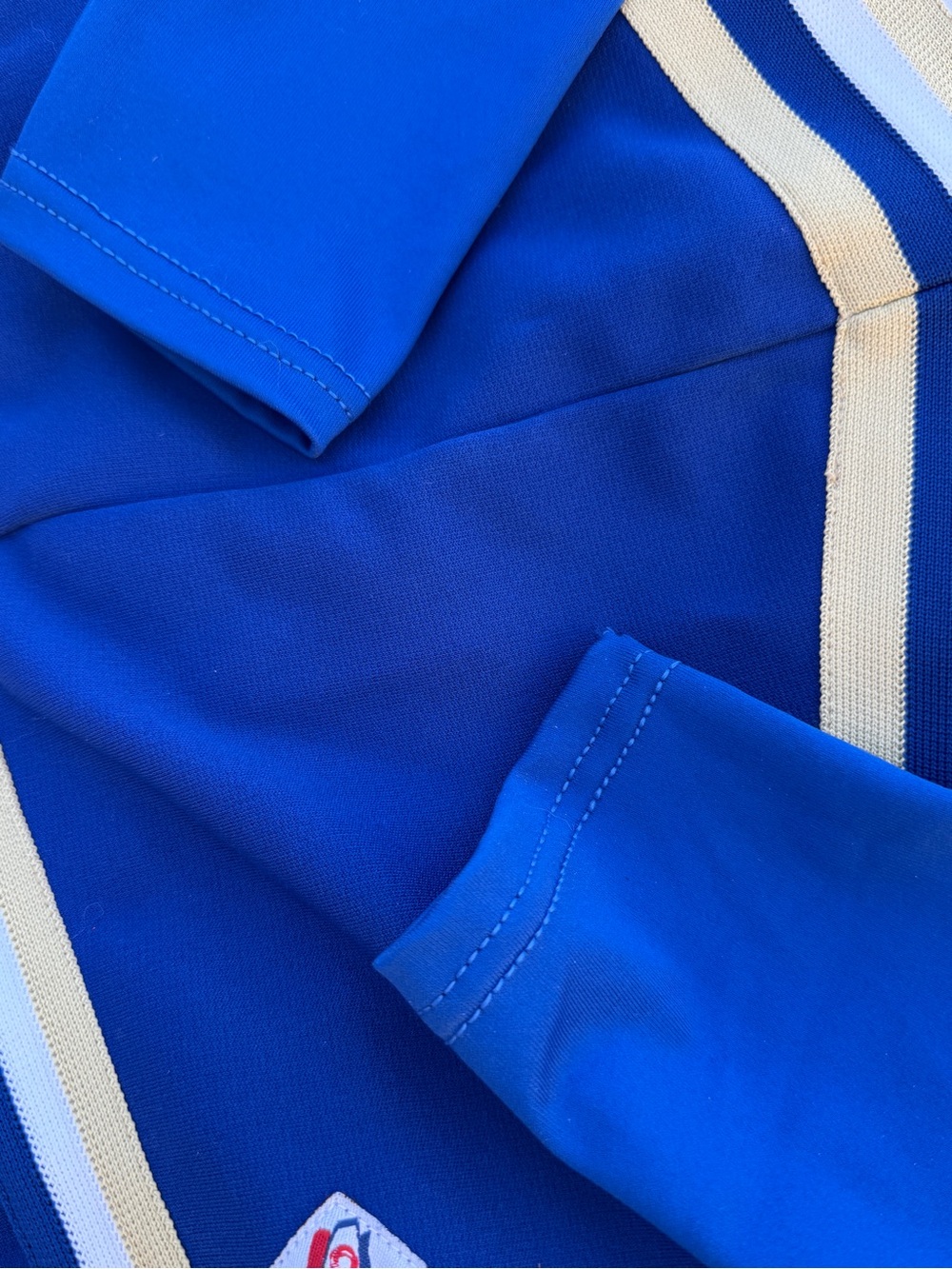 Vibrant Royal Blue and Gold Highland Hornets Cheerleading Uniform - Picture 5 of 11